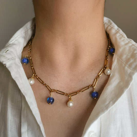 Blueberry Swing Necklace by NINEMOO – detail view