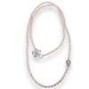 Blush Butterfly Freshwater Pink Pearl Long Necklace by NINEMOO – product image