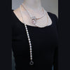 Blush Butterfly Freshwater Pink Pearl Long Necklace by NINEMOO – product view 6