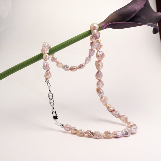 Blush Keshi Pearl Necklace by NINEMOO – product image