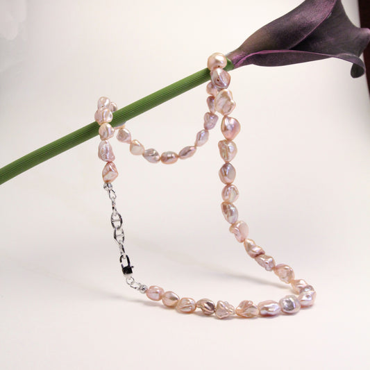 Blush Keshi Pearl Necklace by NINEMOO – product image