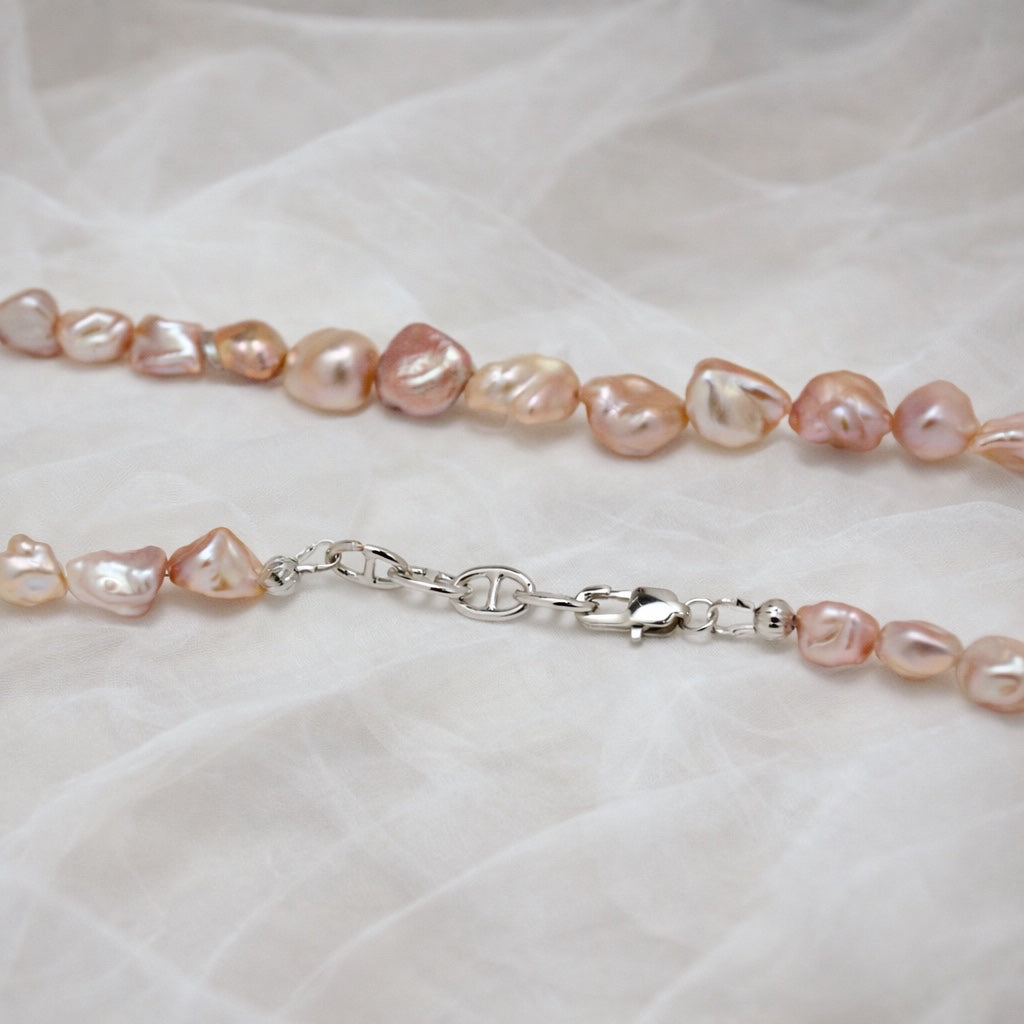 Blush Keshi Pearl Necklace by NINEMOO – product view 4