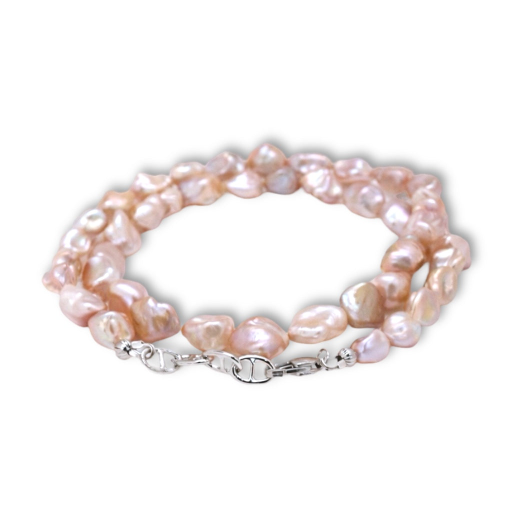 Blush Keshi Pearl Necklace by NINEMOO – product view 6