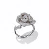 Camellia flower ring front view