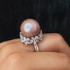 Celeste Pearl Crown Ring by NINEMOO – detail view