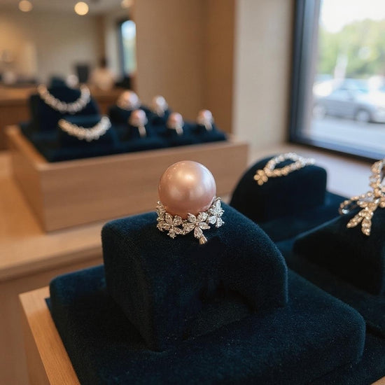 Celeste Pearl Crown Ring by NINEMOO – alternate view