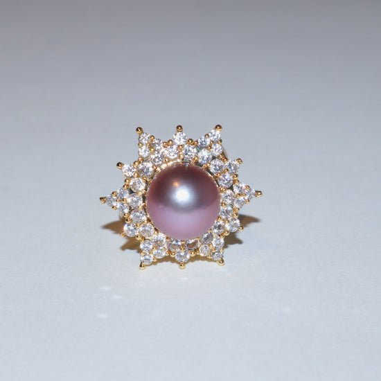 Celestial Bloom Pearl Ring by NINEMOO – alternate view