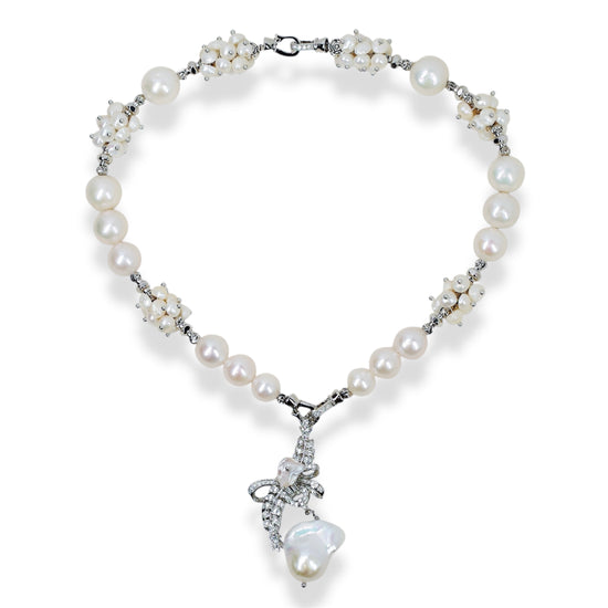 Celestial Blossom Pearl Necklace by NINEMOO – product image