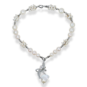 Celestial Blossom Pearl Necklace by NINEMOO – product image