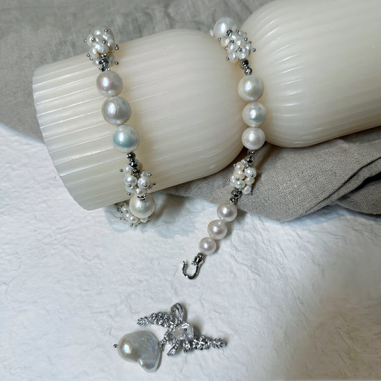 Celestial Blossom Pearl Necklace by NINEMOO – alternate view
