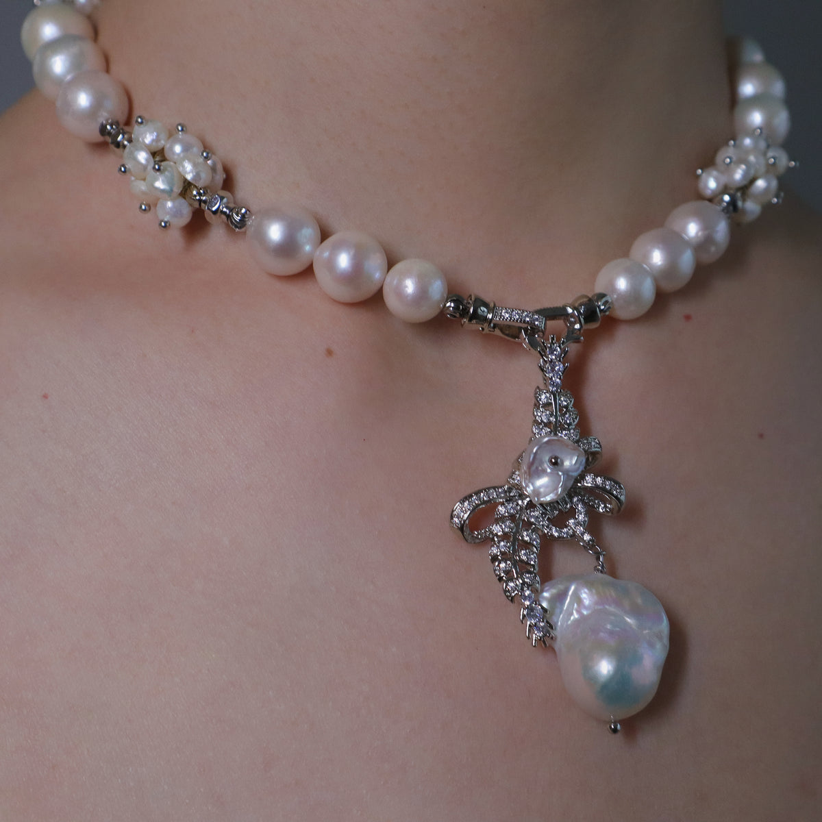 Celestial Blossom Pearl Necklace by NINEMOO – product view 7