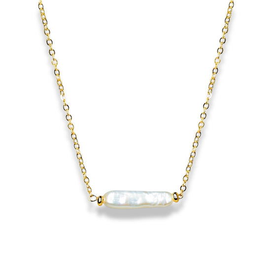 Classic Linear Pearl Necklace by NINEMOO – product image