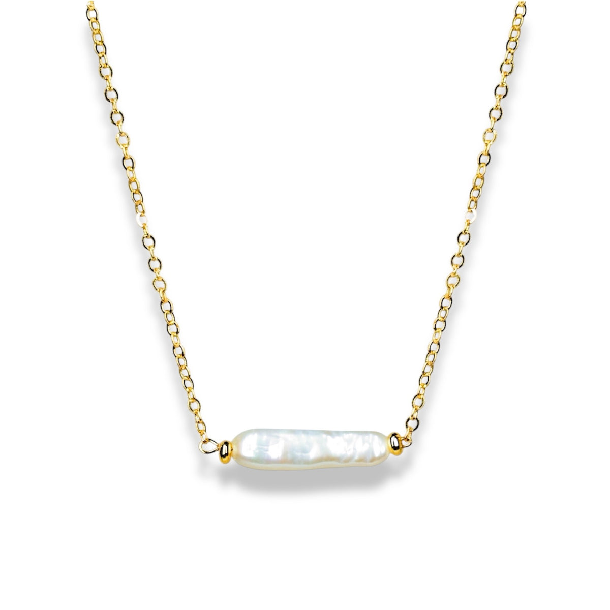 Classic Linear Pearl Necklace by NINEMOO – product image