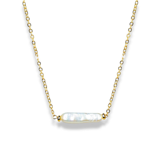 Classic Linear Pearl Necklace by NINEMOO – product image