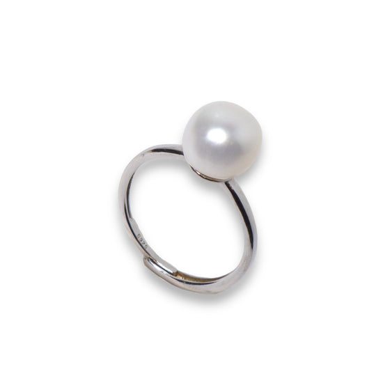 Classic Pearl Silver Ring by NINEMOO – product image