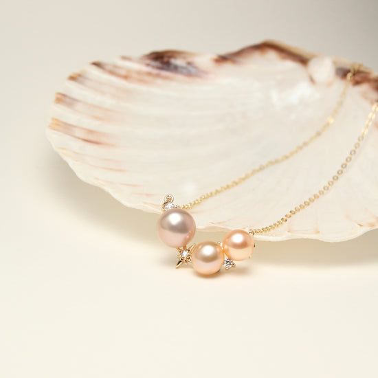 Eclipse Afterglow Pearl Necklace by NINEMOO – product view 4