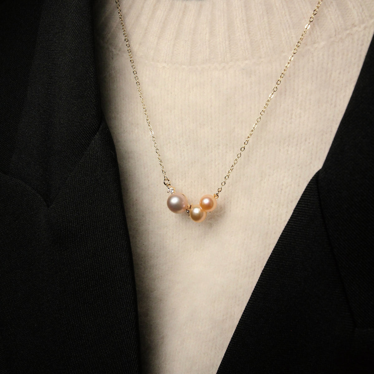 Eclipse Afterglow Pearl Necklace by NINEMOO – product view 6