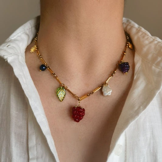 Eden’s Fruit Necklace by NINEMOO – detail view