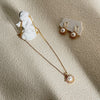 Eternal Radiance Pearl Earrings by NINEMOO – detail view