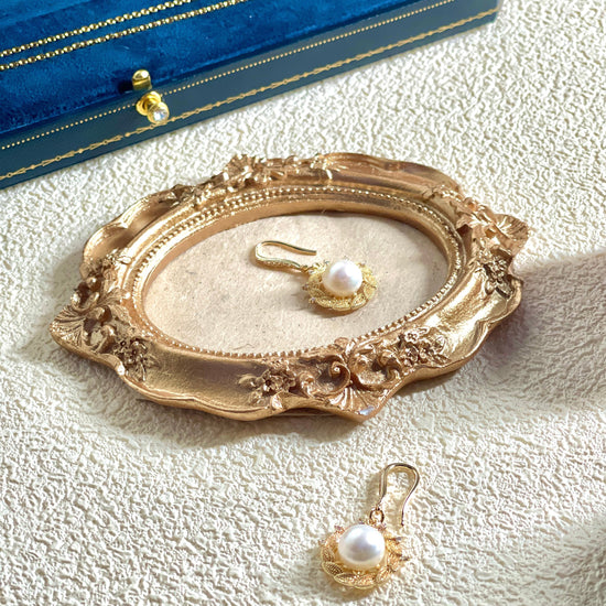 Eternal Radiance Pearl Earrings by NINEMOO – alternate view