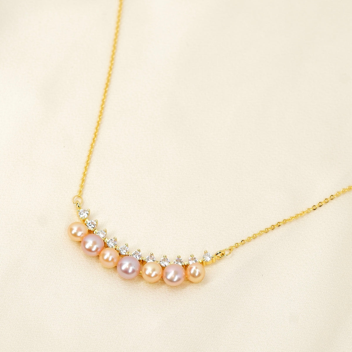 Eternal Smile Pearl Necklace by NINEMOO – product view 4
