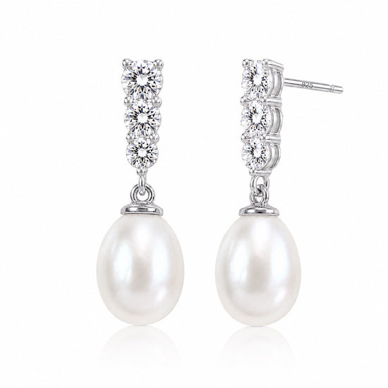 Givre Drop Pearl Earrings by NINEMOO – product image