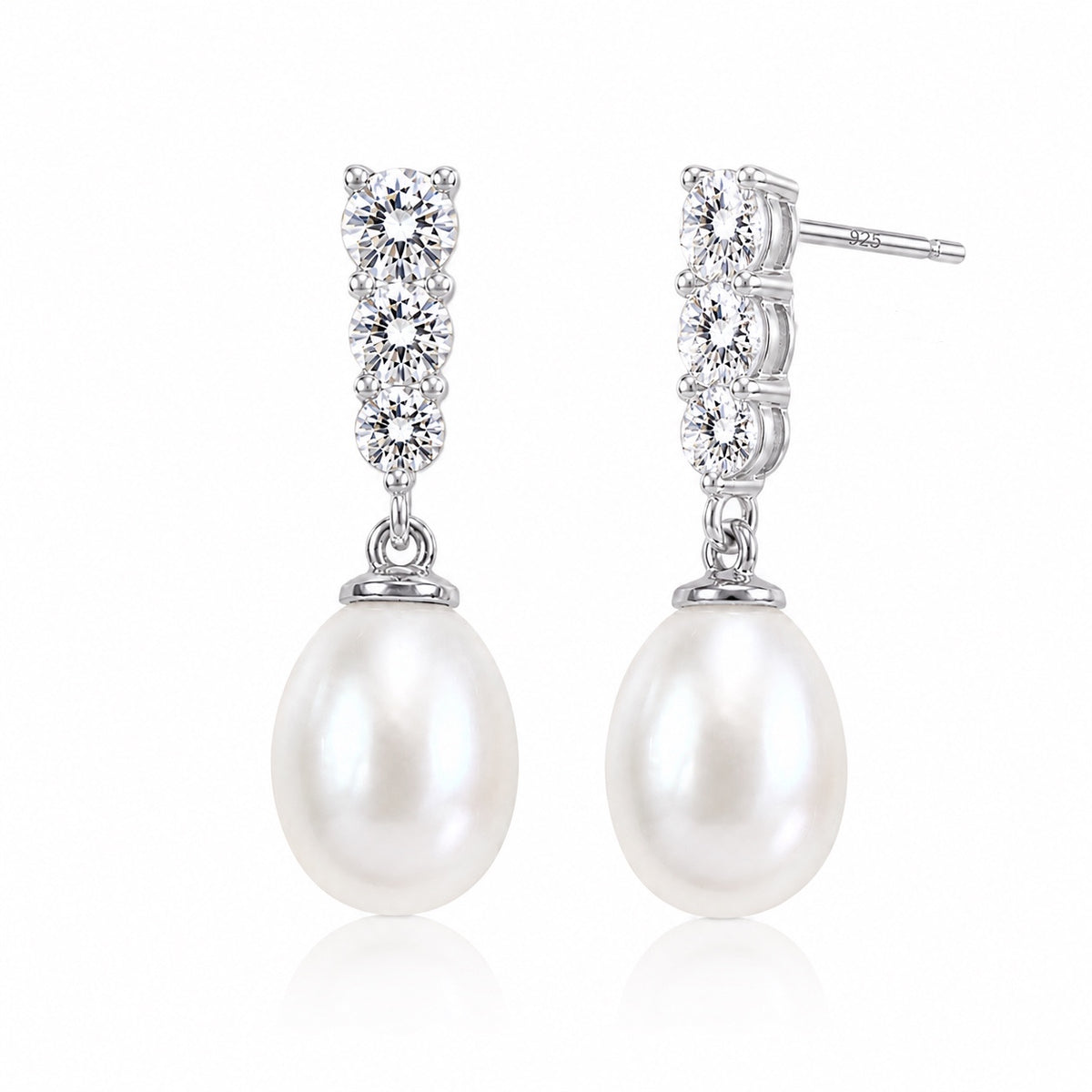 Givre Drop Pearl Earrings by NINEMOO – product image