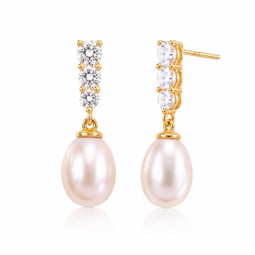 Givre Drop Pearl Earrings by NINEMOO – product view 7