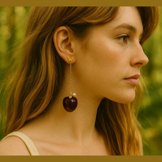 Glacé Cherry Earrings by NINEMOO – alternate view