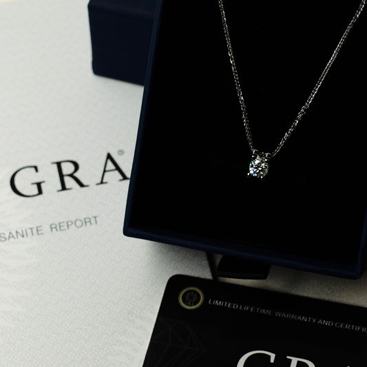 Glacial Glow 0.50-Carat Moissanite Pendant by NINEMOO – product image
