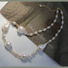 Golden Baroque Pearl Glow Necklace by NINEMOO – product view 4