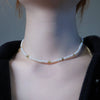 Golden Gleam Pearl Necklace by NINEMOO – detail view