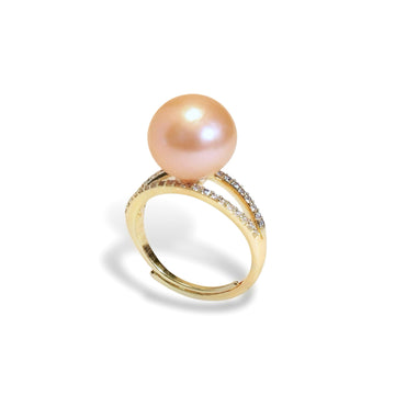 Golden Glow Baroque Pearl Ring by NINEMOO – product image