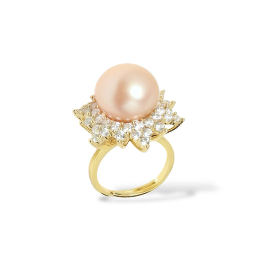 Golden Glow Pearl Ring by NINEMOO – product image