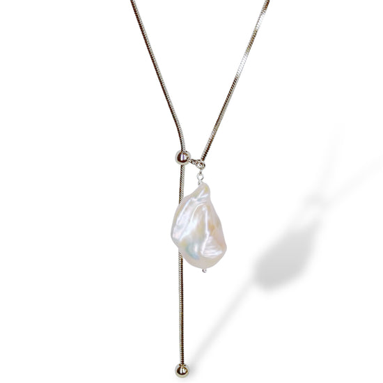 Grandeur Baroque Pearl Adjustable Necklace by NINEMOO – product image