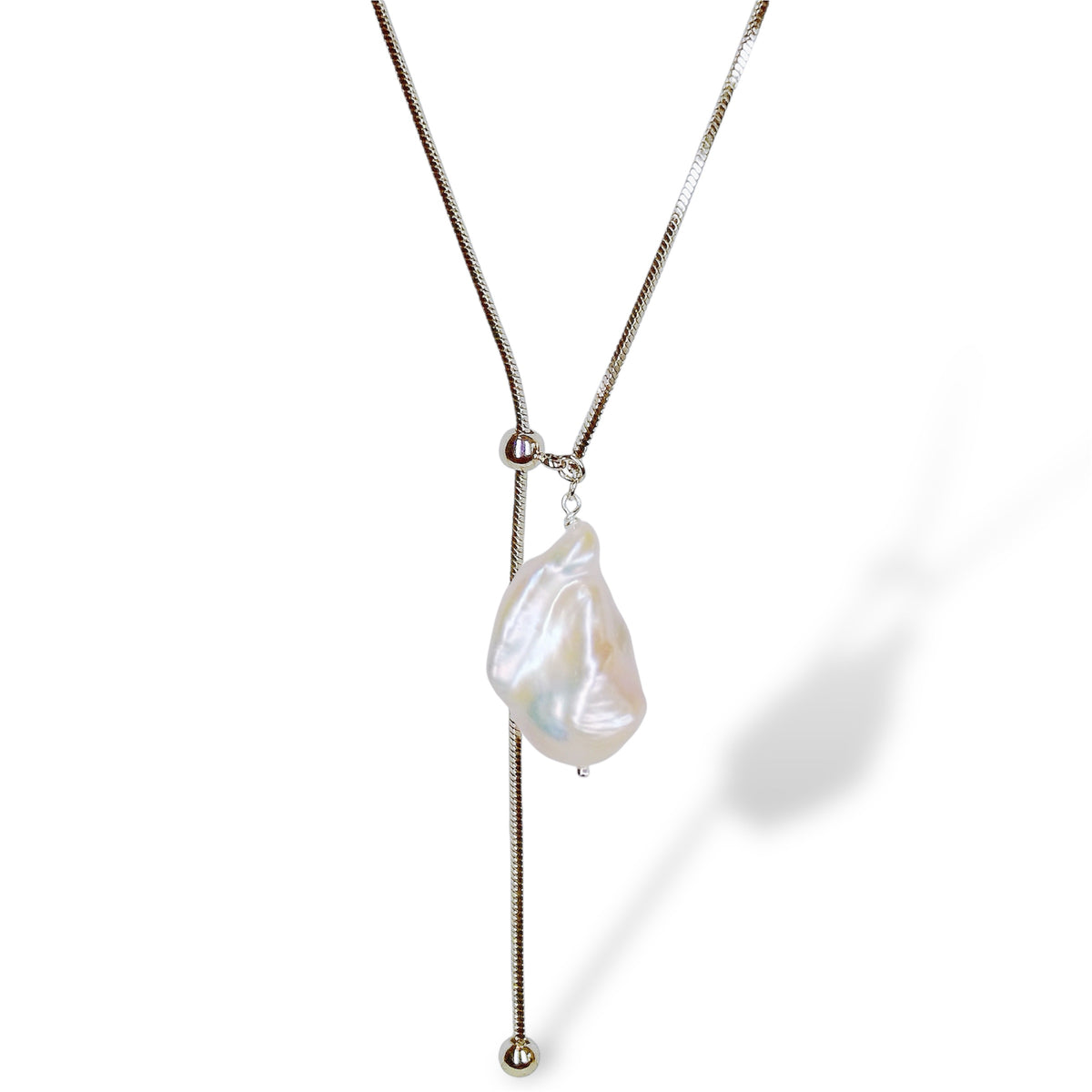 Grandeur Baroque Pearl Adjustable Necklace by NINEMOO – product image