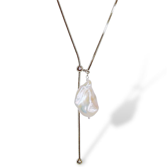 Grandeur Baroque Pearl Adjustable Necklace by NINEMOO – product image