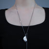 Grandeur Baroque Pearl Adjustable Necklace by NINEMOO – detail view