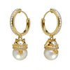 Guardian Cat Pearl Hoops by NINEMOO – product image
