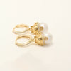 Guardian Cat Pearl Hoops by NINEMOO – detail view