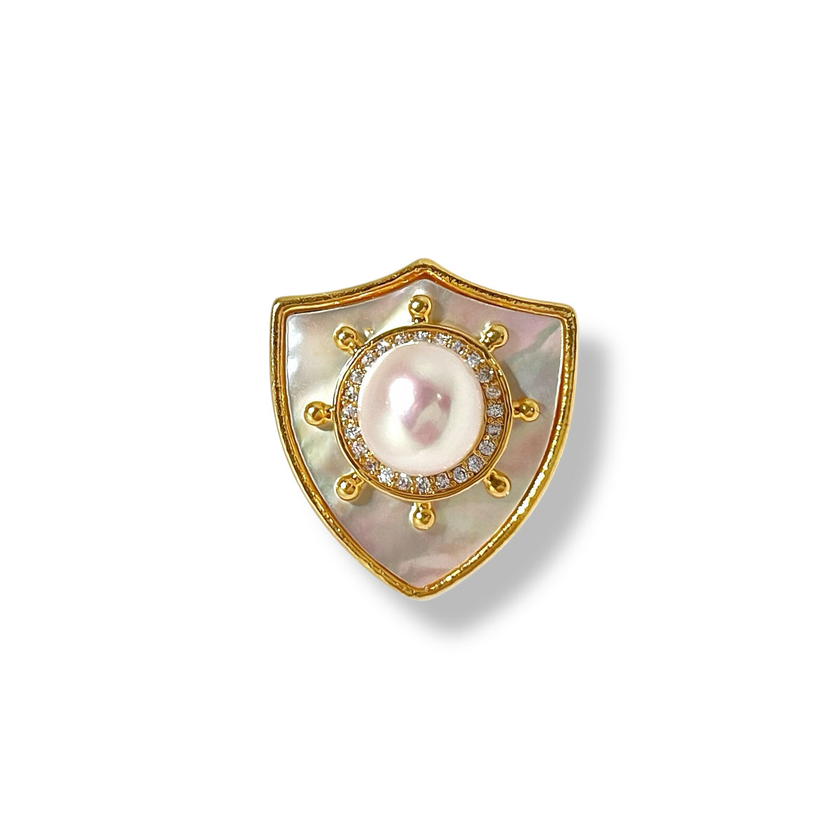 Guardian Pearl Brooch by NINEMOO – product view 4