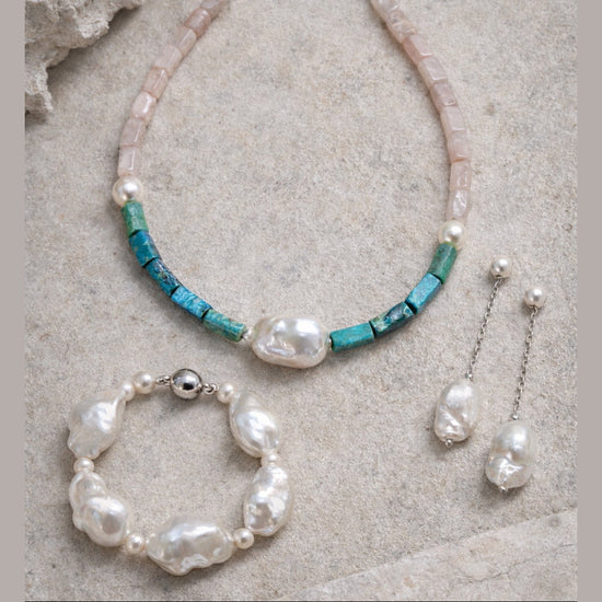 Harmonia Baroque Pearl Necklace by NINEMOO – product view 4