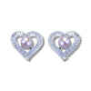 Pearl Heart Glow Earrings by NINEMOO – alternate view