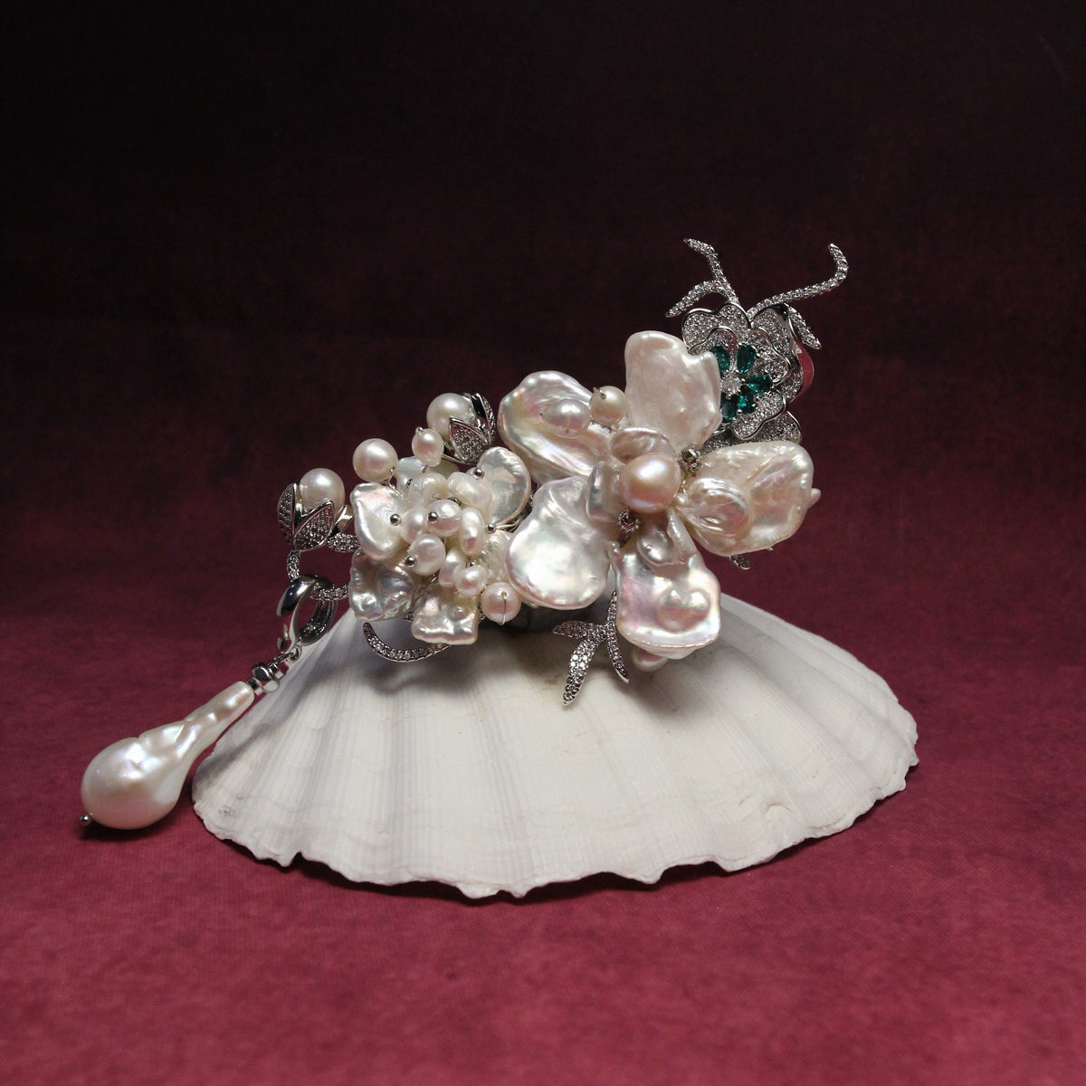 Imperial Baroque Bloom Brooch by NINEMOO – alternate view