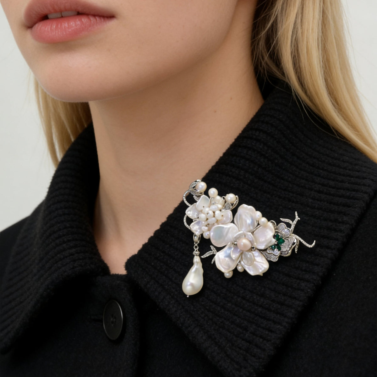 Imperial Baroque Bloom Brooch by NINEMOO – product view 4