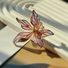 Iris Bloom Elegance Brooch by NINEMOO – detail view