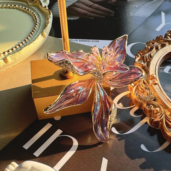 Iris Bloom Elegance Brooch by NINEMOO – alternate view