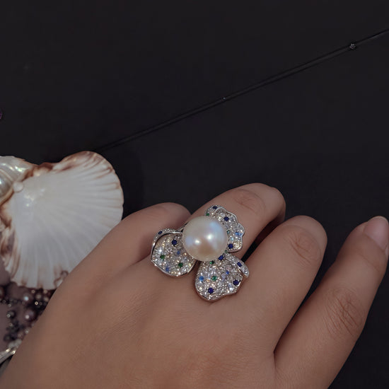Iris de Lune Pearl Ring by NINEMOO – product view 4