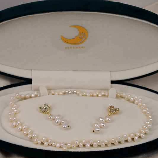 Irregular Beaded Pearl Set by NINEMOO – product image