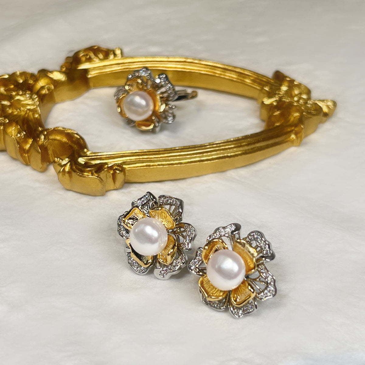 Blooming Grace Pearl Ring by NINEMOO – alternate view